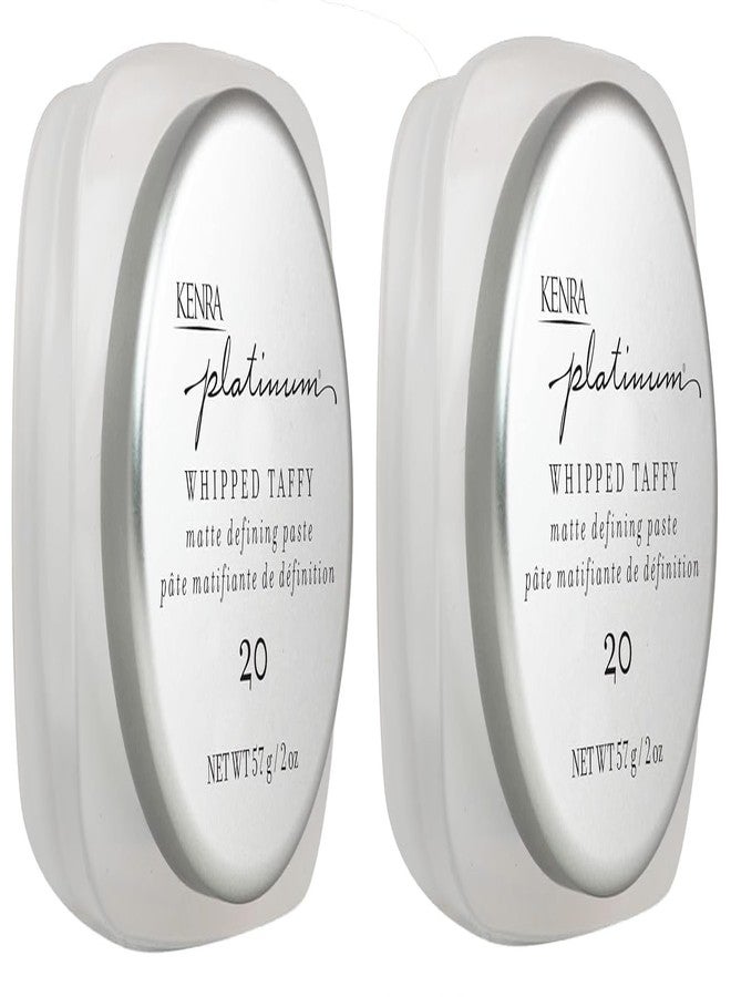 Kenra Professional Platinum Whipped Taffy 20 | Matte Defining Paste | Delivers An Ultra-Matte, Firm Hold Finish | Sculpts, Smooths & Texturizes Styles | All Hair Types | 2fl. Oz (2-Pack) - Image 1
